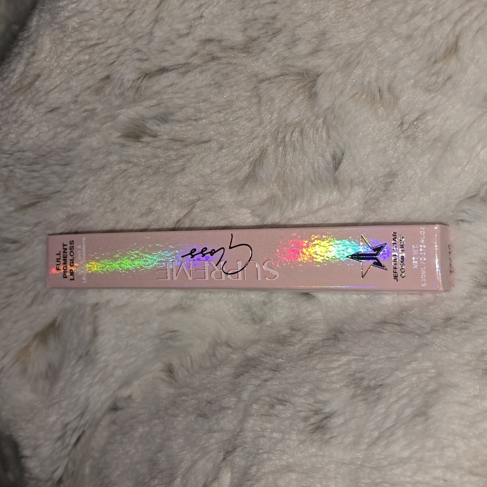 Jeffree Star Supreme Gloss Everybody Knows (Bright Red Orange) Full Pigment NWT - Picture 2 of 6